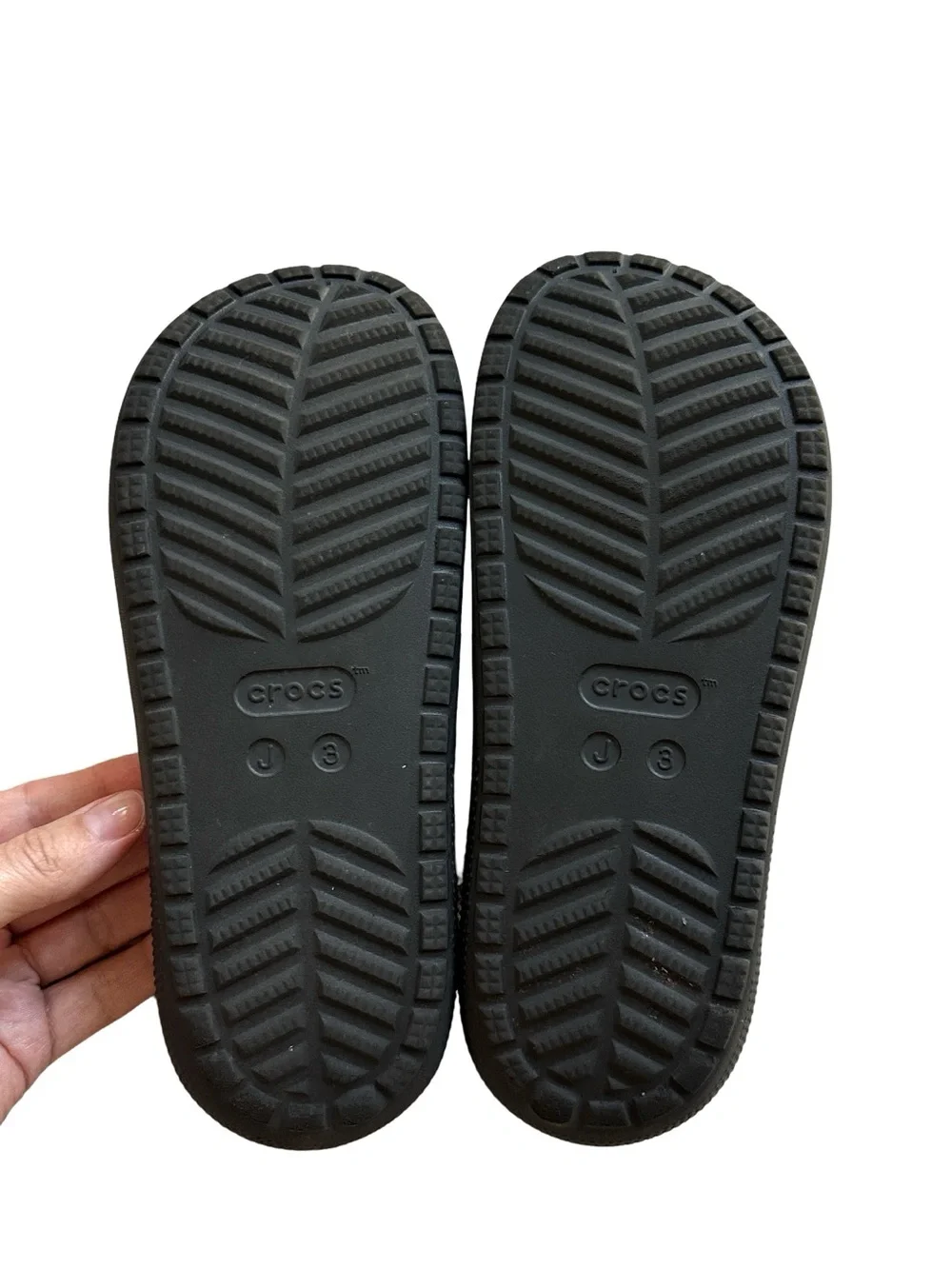 CROCS Black Kids Slide Sandal